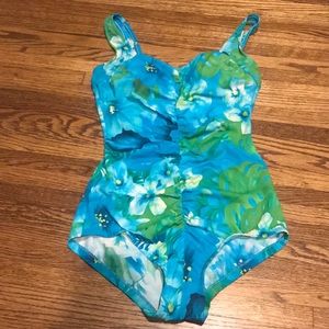 SALE! Le Cove Tropical Print Swimsuit